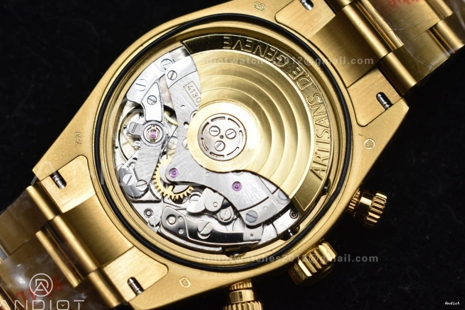 Edition on Bracelet YG YG Dial A7750 Daytona Black ADGF Best YG 0215